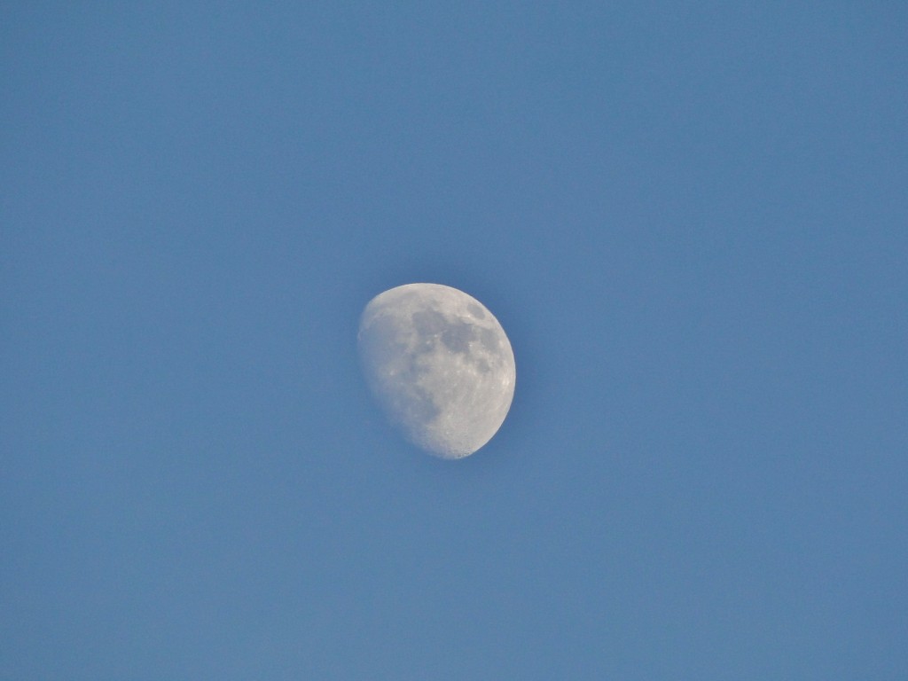 Moon over Hunter Mountain
